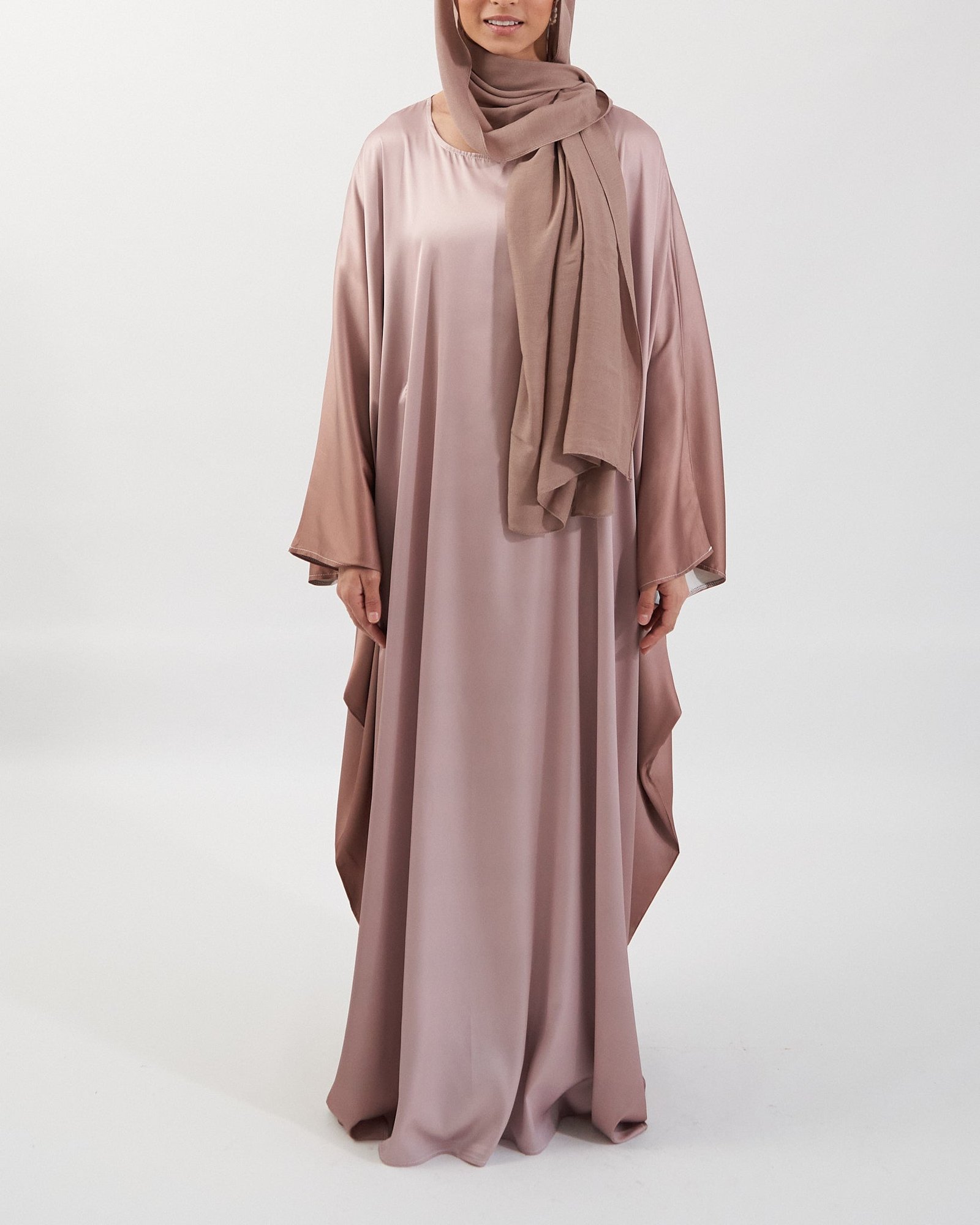 Butterfly Ombre Abaya - Coffee