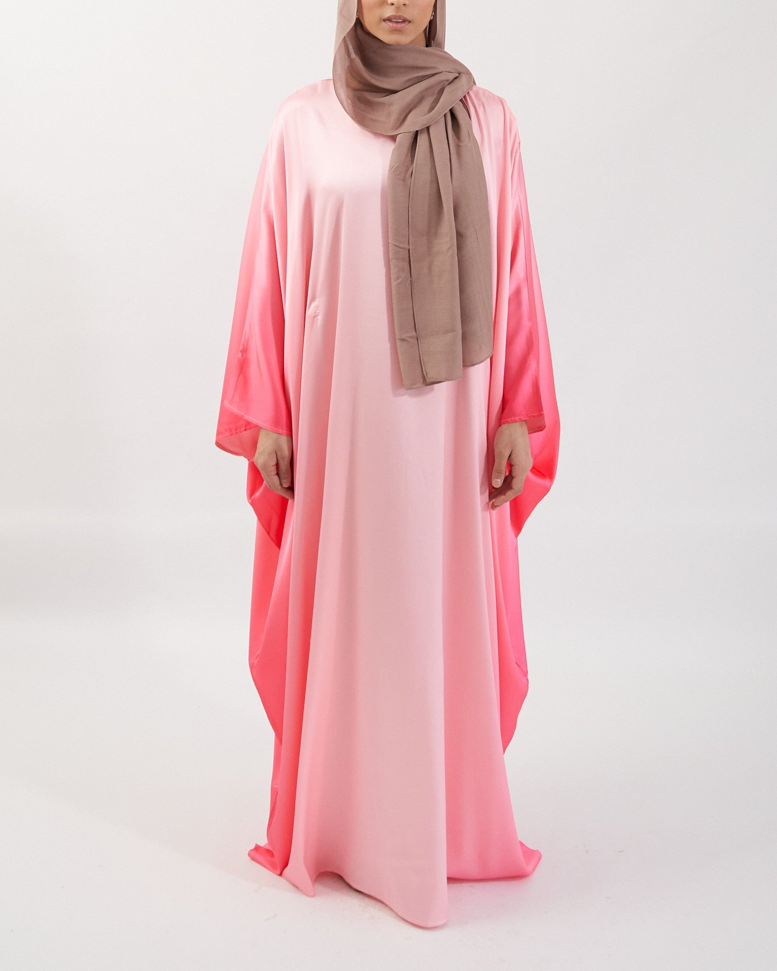 Butterfly Ombre Abaya - Pink